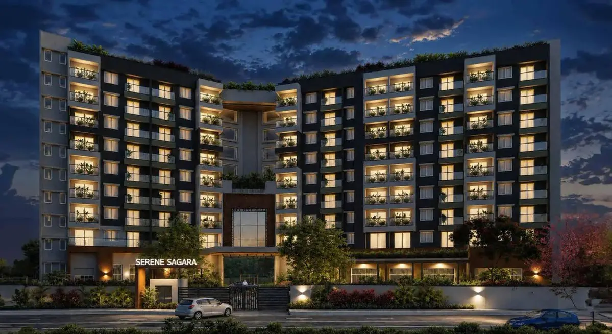 Aerial view of Serene Sagara Mysuru premium senior living complex